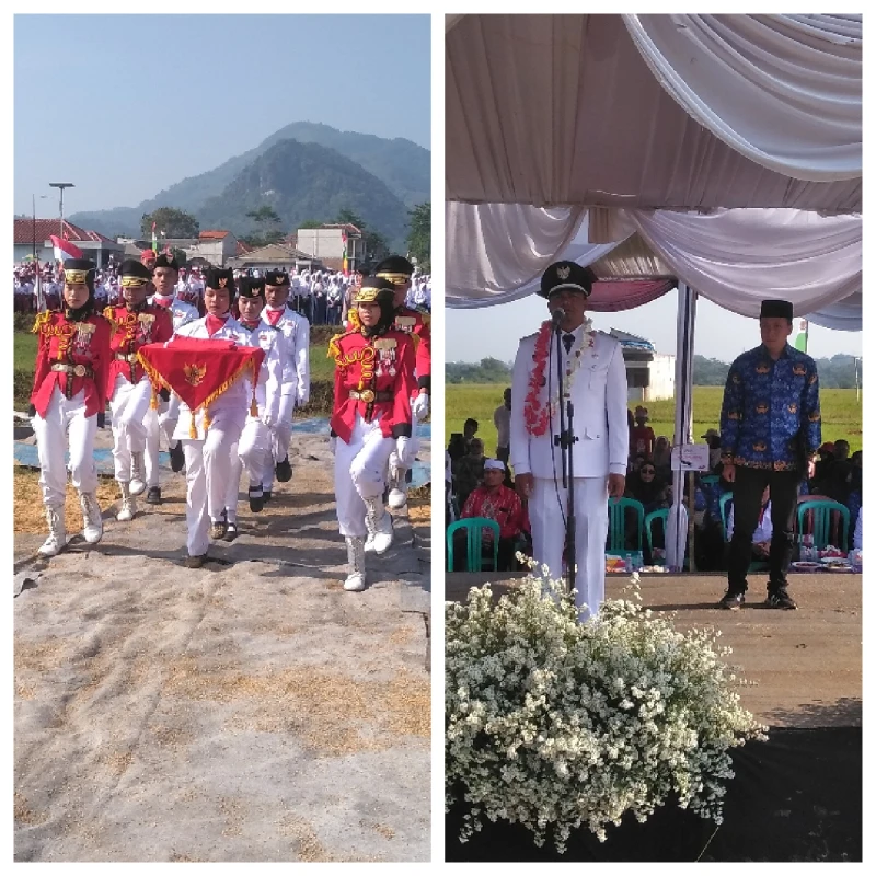 Momen Kemerdekaan : Upacara HUT RI Ke-80 di Desa Tanjungwangi Berlangsung Khidmat dan Meriah - Sport Jabar